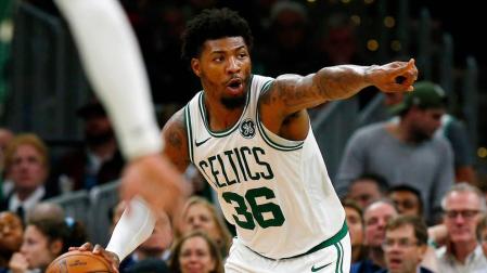 El base-escolta Marcus Smart, de los Celtics de Boston