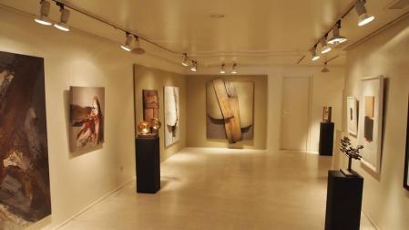 Imagen de una exposición en la galería Fermín Echauri.