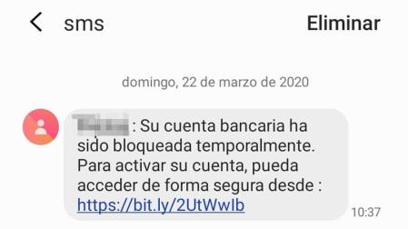 La Guardia Civil alerta de una nueva remesa de sms suplantando a bancos
