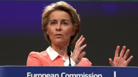 La presidenta de la Comisión Europea, Ursula von der Leyen.