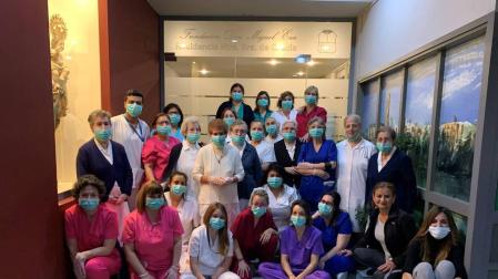 Encierro voluntario de la plantilla de la residencia La Milagrosa de Tudela