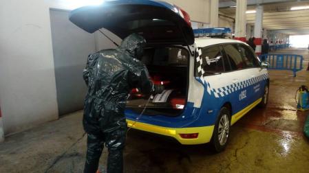 Policía Municipal de Pamplona da por desinfectadas casi el 100% de sus instalaciones