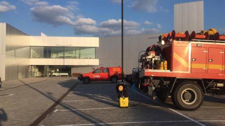 Efectivos de la UME realizando labores de desinfección en Navarra.
