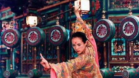 Zhang Ziyi, en una escena de La casa de las dagas voladoras.