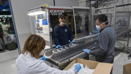 Mecacontrol Cascante prevé fabricar 3.300 pantallas de protección al día