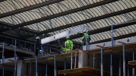 Las obras se detienen en El Sadar