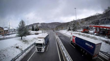 La cota de nieve desciende a 300 metros en la mayor parte de Navarra