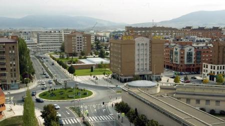 El Hotel Albret es uno de los establecimientos hoteleros que el Gobierno de Navarra ha habilitado para acoger al personal sanitario