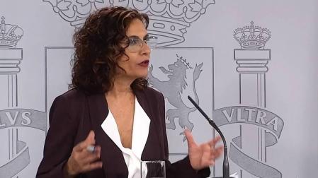 La ministra portavoz del Gobierno, María Jesús Montero.