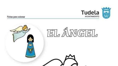 Tudela anima a colgar en las ventanas dibujos del Ángel y del Volatín