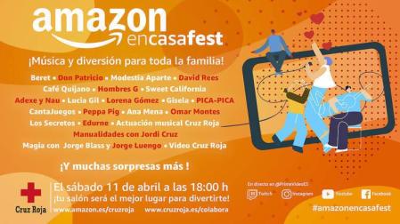 Cartel del #AmazonEnCasaFest