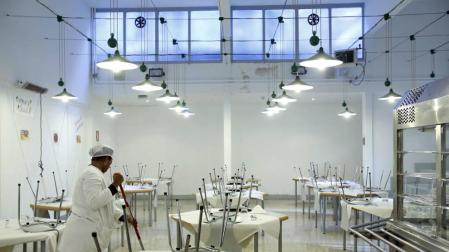 Imagen del comedor municipal de Pamplona.