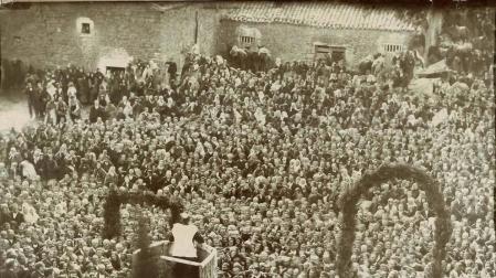 Fotografía de la peregrinación a Javier, 1886.
