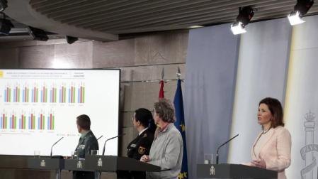 Rueda de prensa desde la Moncloa.