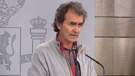 Fernando Simón, en la rueda de prensa de este sábado.