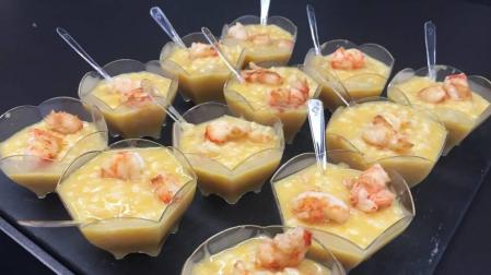 Una receta y un truco: Risotto de naranja y gambones