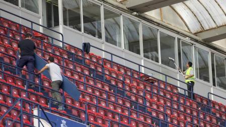 Osasuna trabaja en mejoras en El Sadar