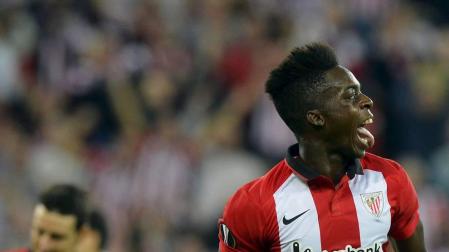 Iñaki Williams celebra un gol.