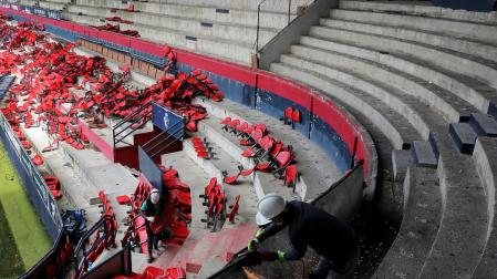Las gradas de Tajonar lucirán con una parte del viejo Sadar