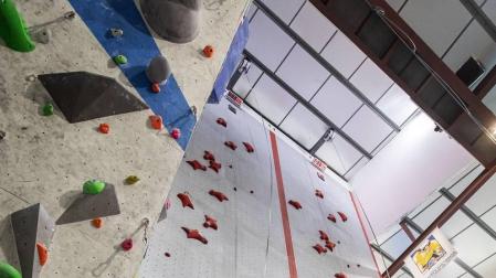 Fotos de las pruebas de velocidad en la disputa del Campeonato de España de Escalada que se celebra en Rocópolis