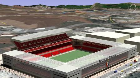 El Sadar estrenará nueva cara a finales de año. Será el tercer cambio sustancial desde que el estadio se inaugurara en 1967. Aquella infraestructura que sustituyó a San Juan creció con la construcción de la Tribuna de Preferencia en 1989 y, ahora, evolucionará al proyecto de Muro Rojo.