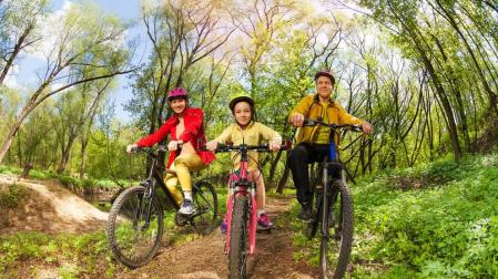 Fotografía btt en familia