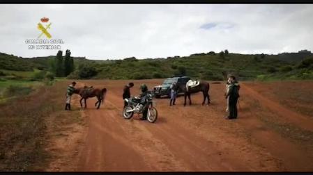 La Guardia Civil denuncia a tres personas por huir a caballo