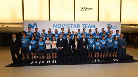 El equipo navarro Movistar se presenta su décima temporada con Telefónica con 14 altas