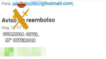Guardia Civil alerta de envíos de correos suplantando a compañías telefónicas