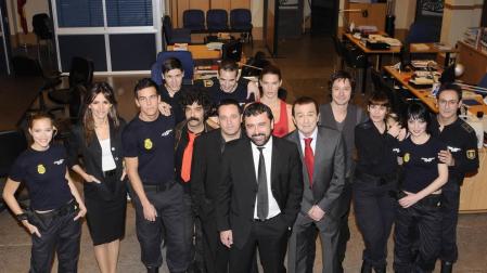 Una imagen anterior del reparto de 'Los hombres de Paco'