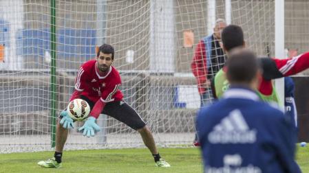 Asier Riesgo, en Tajonar.