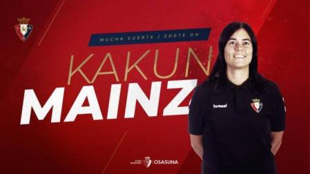 Kakun Mainz entrenará a Osasuna Femenino la próxima temporada