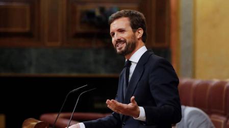 Pablo Casado, en el Congreso de los Diputados.