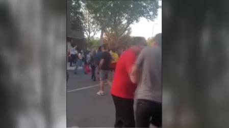 Pelea entre manifestantes de diferente ideología en Madrid
