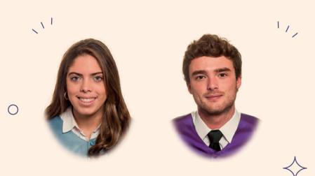 Rafael Ibáñez del Pino (Farmacia) y Cristina Saiz (Educación Primaria).