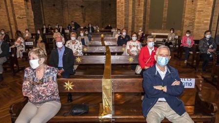 Estella festeja la Virgen del Puy con 10 misas y aforo completo de fieles