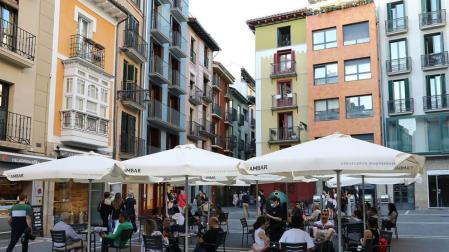 Así están preparando los bares de Pamplona la fase 2