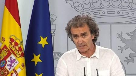Fernando Simón, en una rueda de prensa en la Moncloa.