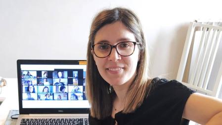 Sara Olasagarre, la técnica que ha realizado el proceso de selección para el programa "Lanzadera Conecta Empleo".