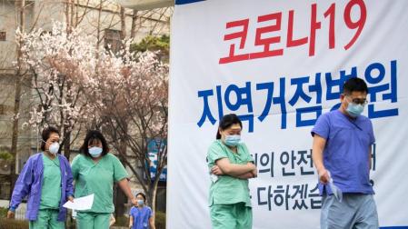 Los contagios se ralentizan en Corea del Sur, donde hay 7.979 casos y 67 muertos