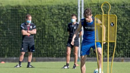Osasuna realiza su última sesión por grupos