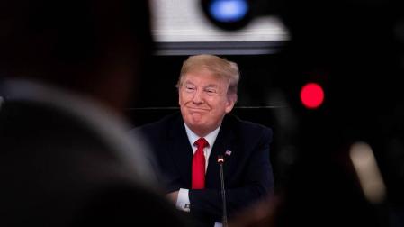Donald Trump, durante un encuentro en la Casa Blanca.