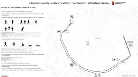 Pamplona estrena el circuito de running de la Vuelta del Castillo