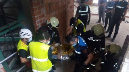 Herido grave un trabajador de la construcción en Pamplona