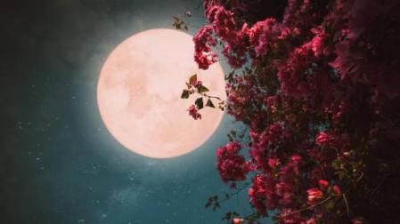 Imagen de la Luna 'de fresa'