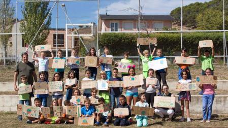 El alumnado de 4º de Primaria del colegio Marqués de la Real Defensa de Tafalla está trabajando en el proyecto 'Pótamo Zidakos'.