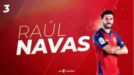 Raúl Navas, principal novedad en el regreso de Osasuna