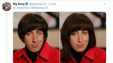 Fotografía del cambio con FaceApp del personaje Howard Wolowitz de The Big Bang Theory.