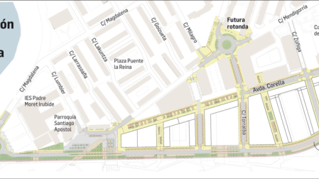 Futura urbanización al sur de la Txantrea.