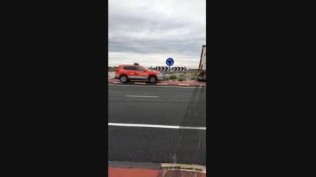 Vídeo del accidente de un camión en Cintruénigo
